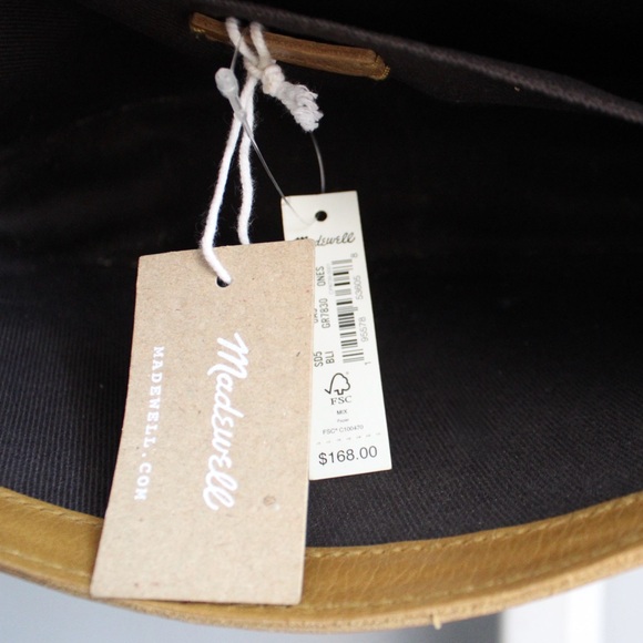 Madewell The Transport Flap Shoulder Bag Yellow Checkerboard Webbing Strap NWT - Picture 4 of 8